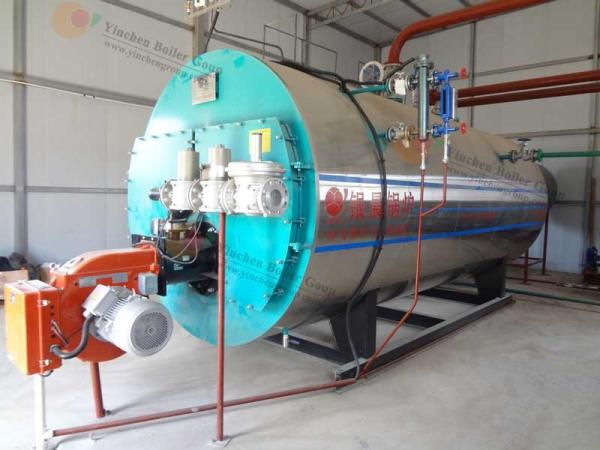 30-1300hp Industrial Gas Fired Boilers / Textile Industry Horizontal Steam