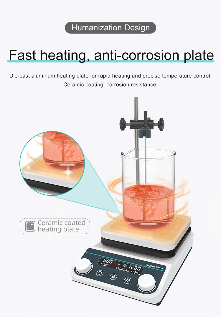 Digital Adjustable Speed Magnetic Hotplate Stirrer for Laboratory Heating Equipments
