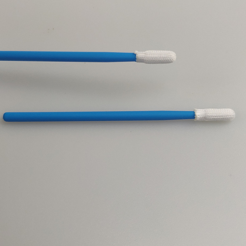 Knitted Mini Round Head Cleanroom Polyester Cleaning Swab