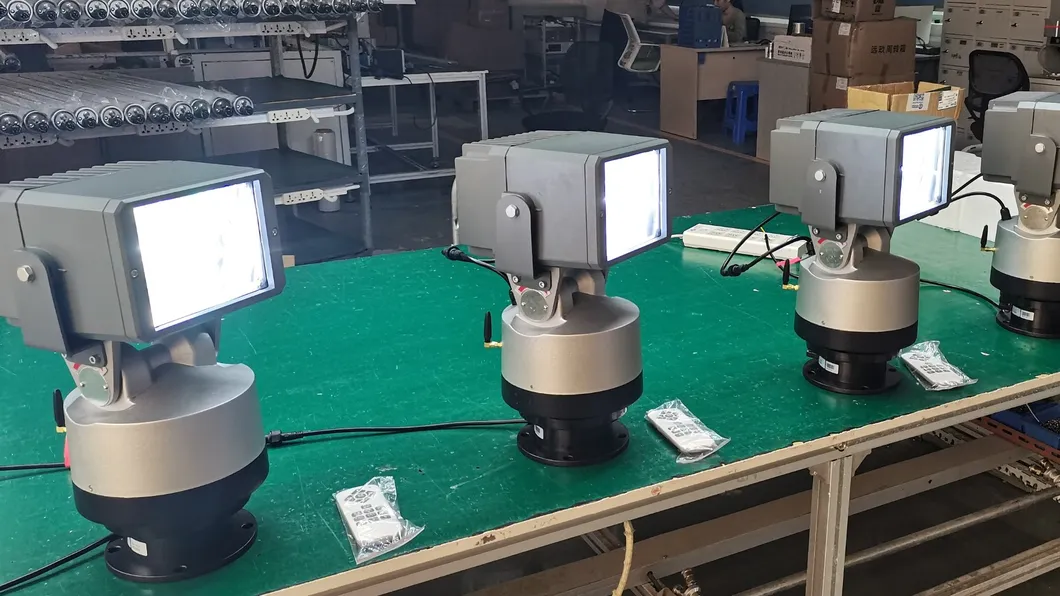 Factory Price Waterproof IP65 Stainless Aluminum Outdoor Light Prison Warship Marine Sea Vessel Expedition Maritime 300 Meters LED Search Rescue Light