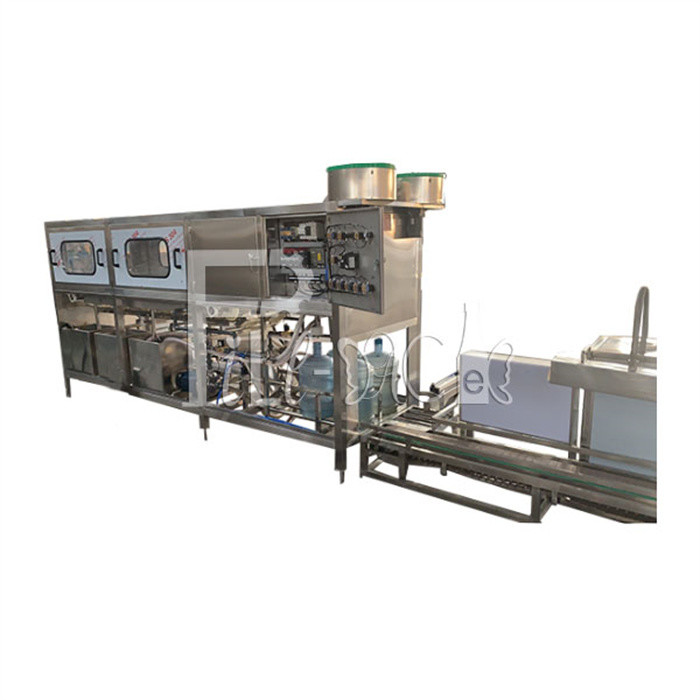 PLC 300BPH 18.9L Pure Water Bottle Filling Machine Corrosion Resistant