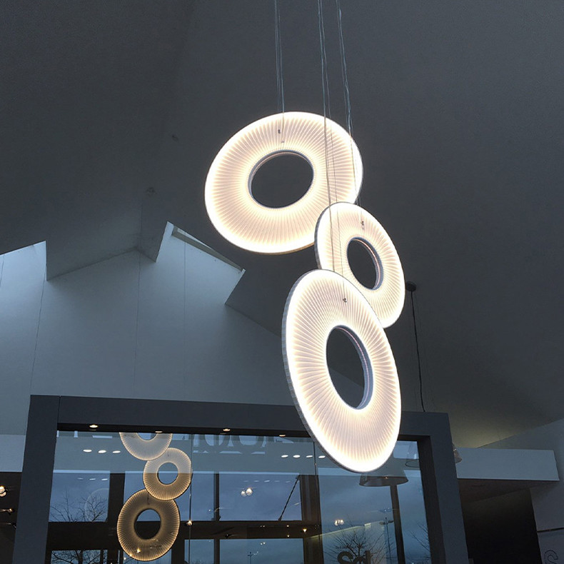 Modern Fabric Pendant Light Designer Iris Pendant Lamp For Living Room Hotel Lobby Chandelier(WH-AP-538)