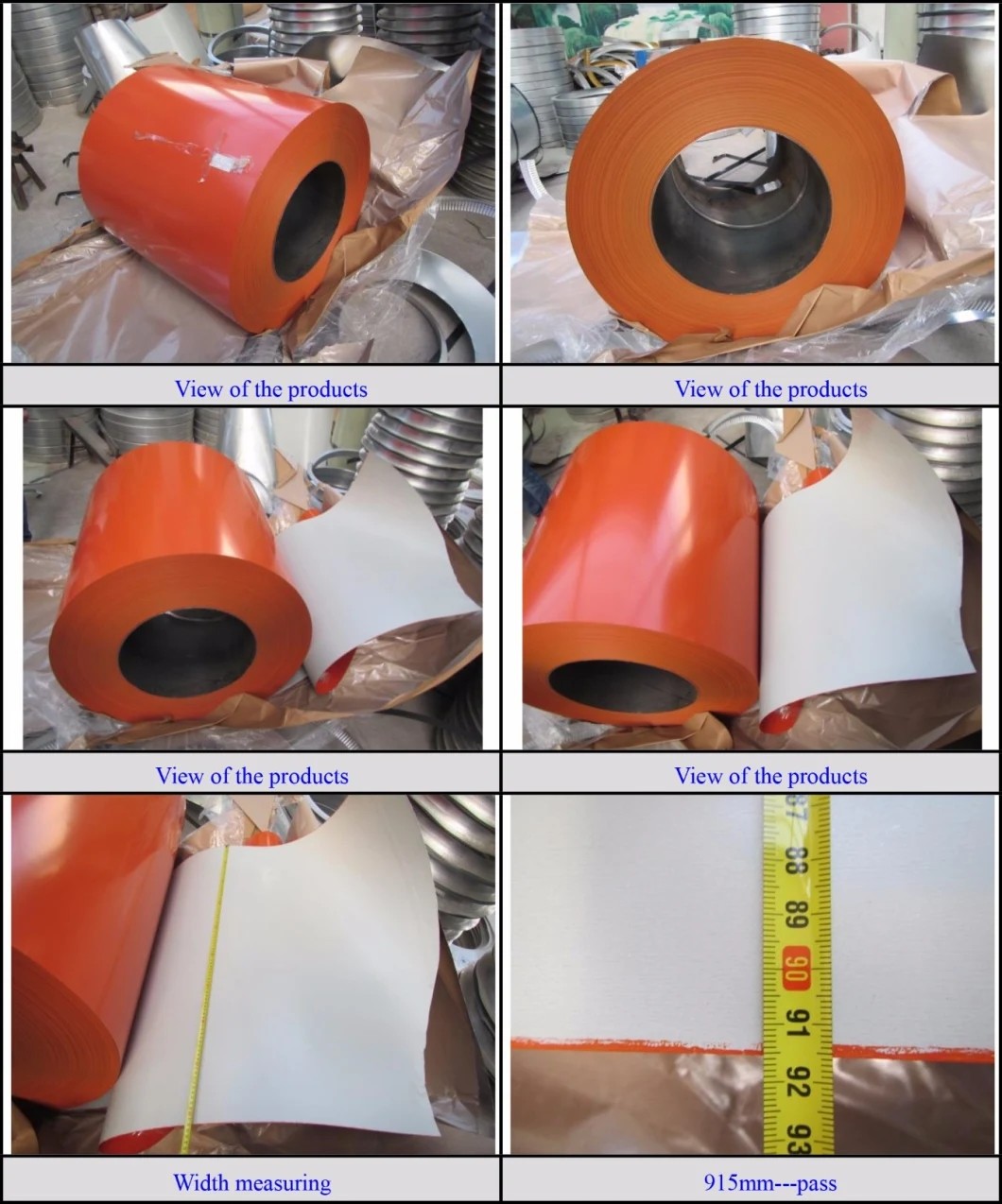 Zinc Coating Galvanized Steel Coil GSM120 4.0mm Color Coated PPGI PPGL Q195 Slitted Edge