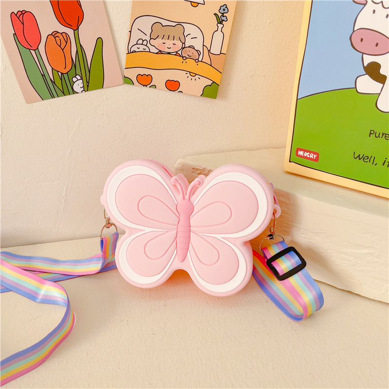 Cute Butterfly Crossbody Bag Toddler Cross Body Purse Wallet Shoulder Bags Handbag Crossbody Purses Coin Purse For Kids