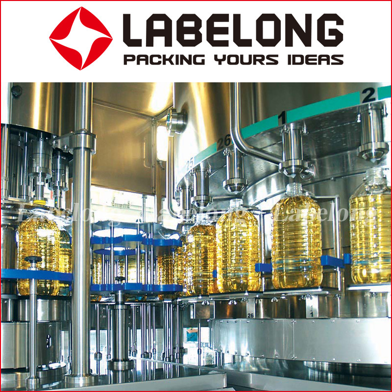 PET Plastic Bottle Filling Capping Labeling Machine For Sunflower Vegetable Palm Cooking Oil