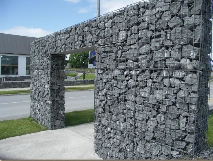 High Durable Gabion Wire Mesh , Gabion Wall Construction 200x100x50cm Size