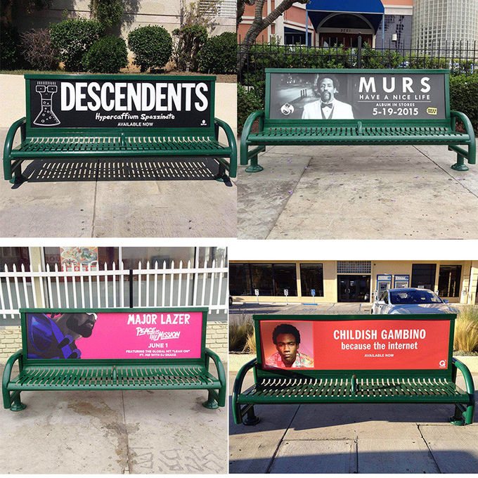 Bus Stop 7Ft 2070mm 3 Seater Metal Garden Bench