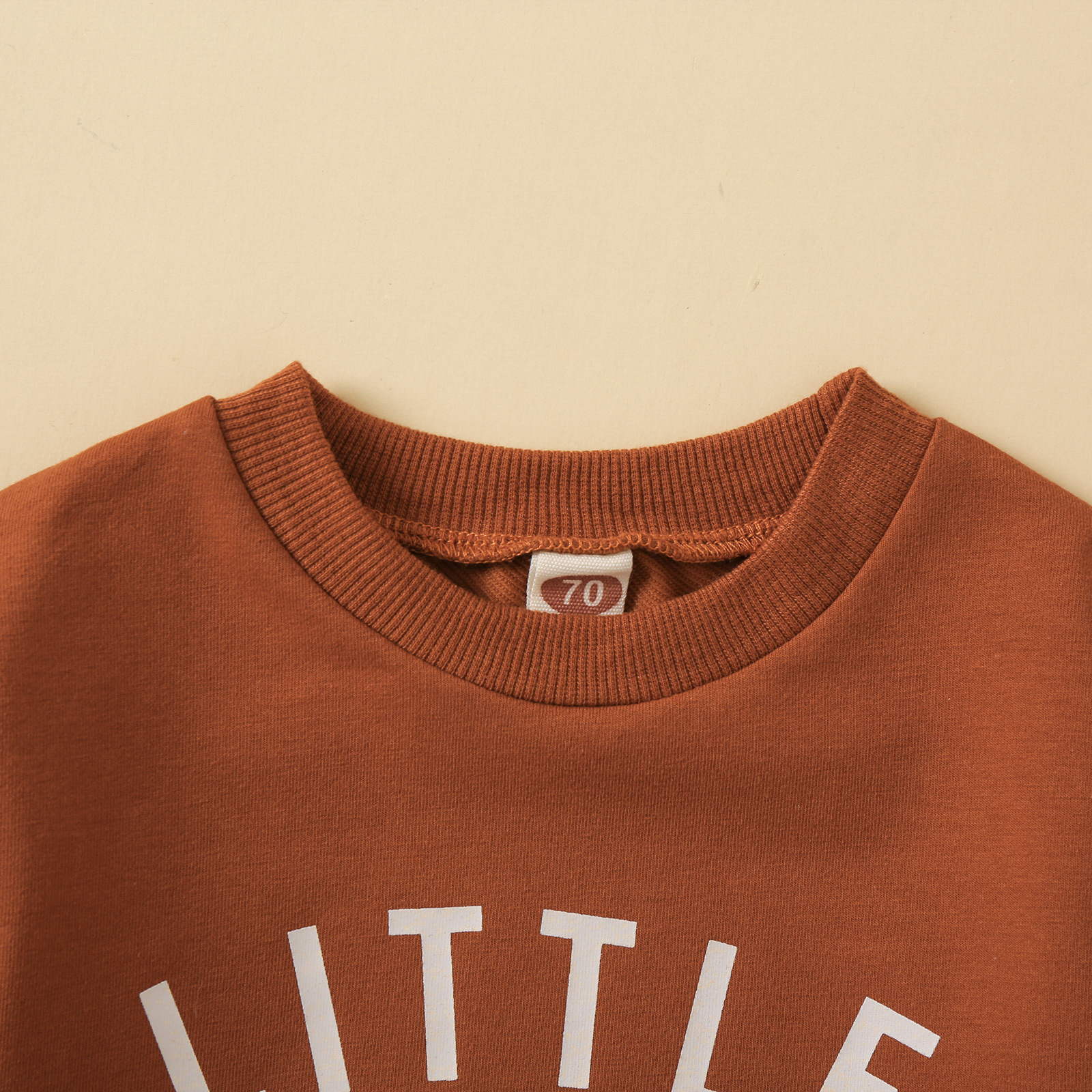 Children'S Letter Print Long Sleeved Clothes Two Piece