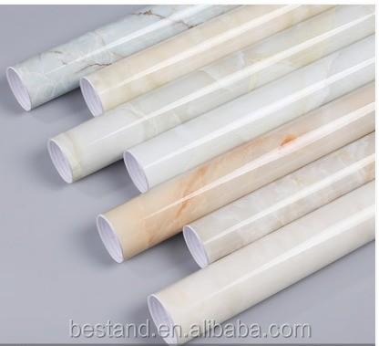Furniture Films Marble Stone Wallpaper 3D Ceramic Effect Wallpaper Interior