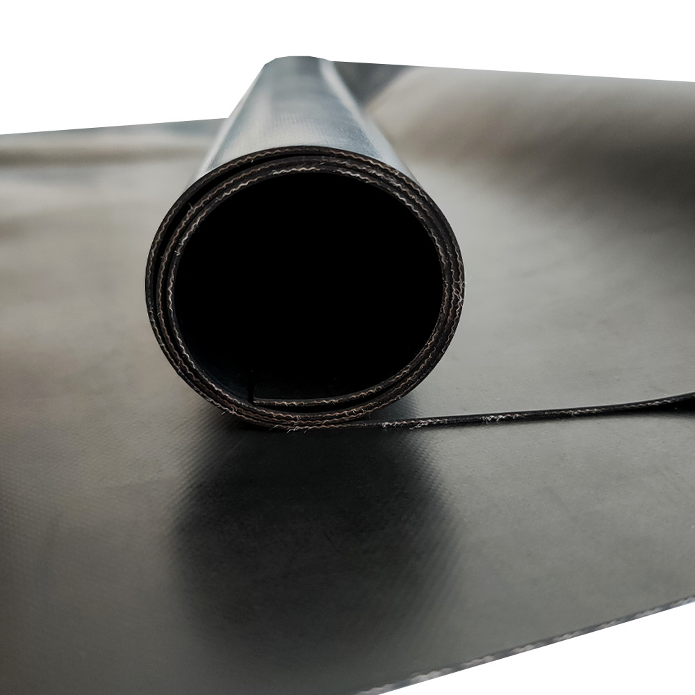Sbr Nylon Insertion Hypalon Rubber Sheet Fabric Wear Resistant