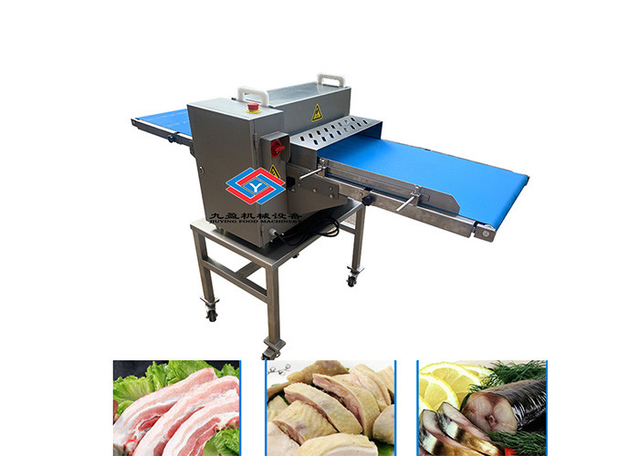 1000KG/H Fish Chicken Meat Cutting Machine 50cm Conveyor Bandwidth Fresh Meat Strip Machine