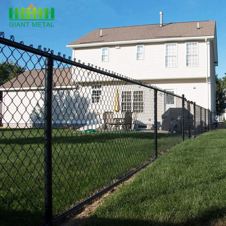 High Security 18Ga - 13Ga 5 Foot Chain Link Fencing With Barbed Wire Antiwear