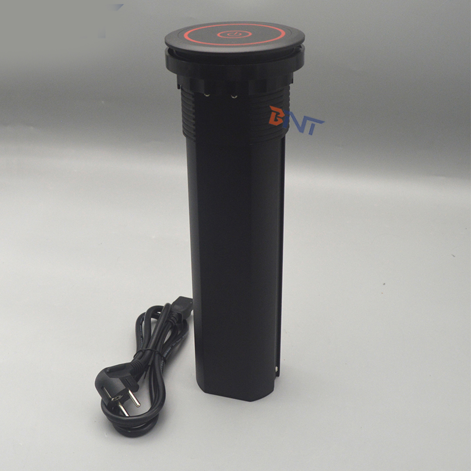 CE approval EU power motorized pop up electrical socket for kitchen