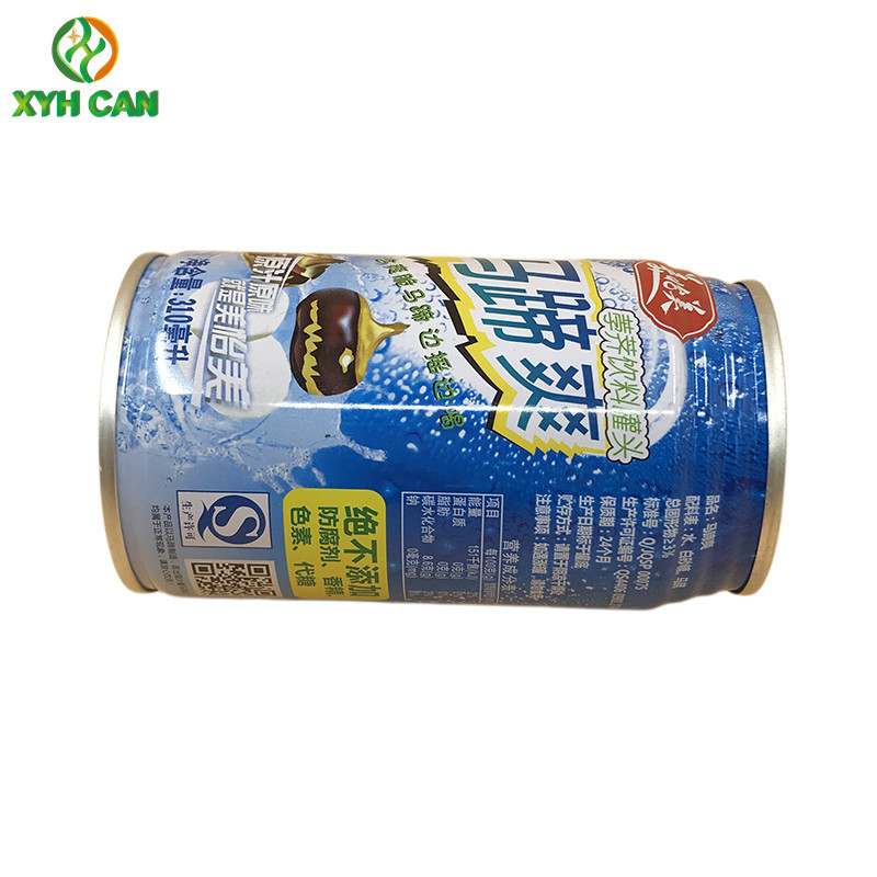 Cold Beverage Tin Can 240ml BPA Free CMYK Printing Round