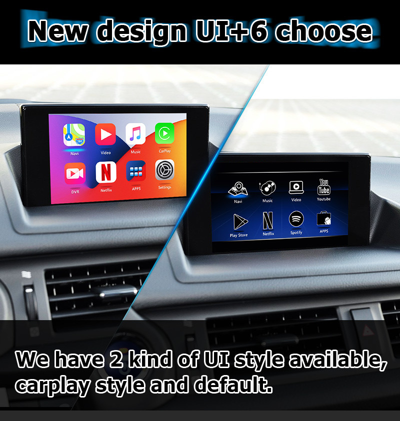 Lexus CT200h 2011-2019 Car Navigation Box 3GB RAM fast speed video interface carplay android auto