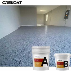Water Based Transparent Epoxy Resin Floor Coating Broadcast Decorative Flake