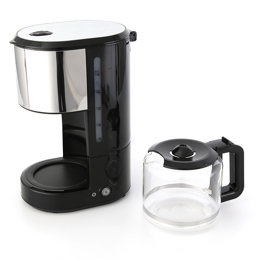 1.25L 10 Cups Dripper Coffee Maker For Kitchen 27.6*19.5*37.8
