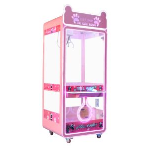 Full Transparent Case Coin Operation Toy Crane Machine