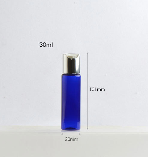 No Leaking Empty Plastic Pump Bottles 30ml Aluminum Press Caps Multi Colors