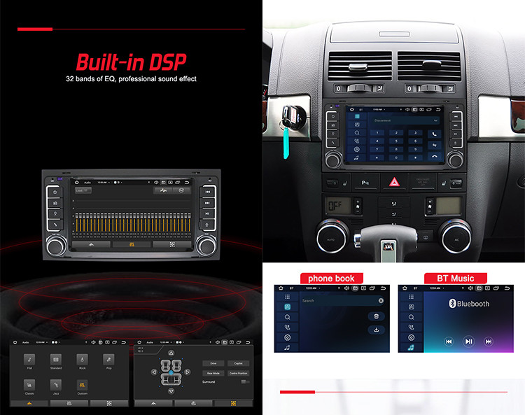 Volkswagen Touareg OEM Car Radio Support 4G Wireless Carplay Car Multimedia Player