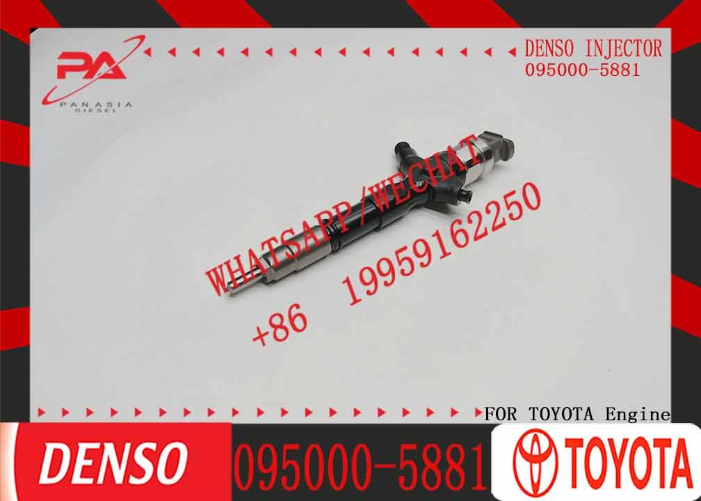 Common Rail Fuel Injector 095000-5881 Diesel Engine Fuel Injection Nozzle 23670-30050 For Toyota 2KD-FTV