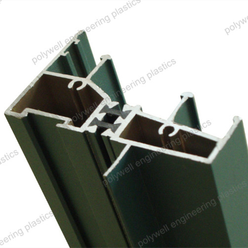 Black Color Thermal Glue Strip With Density 1.25-1.35 g/cm3 For Aluminum Windows And Doors