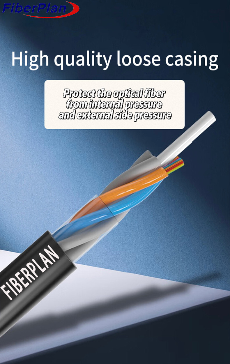 Durable Loose Tube Duct Fiber Optic Cable With Water Blocking Tape For Reliable Data Transmission