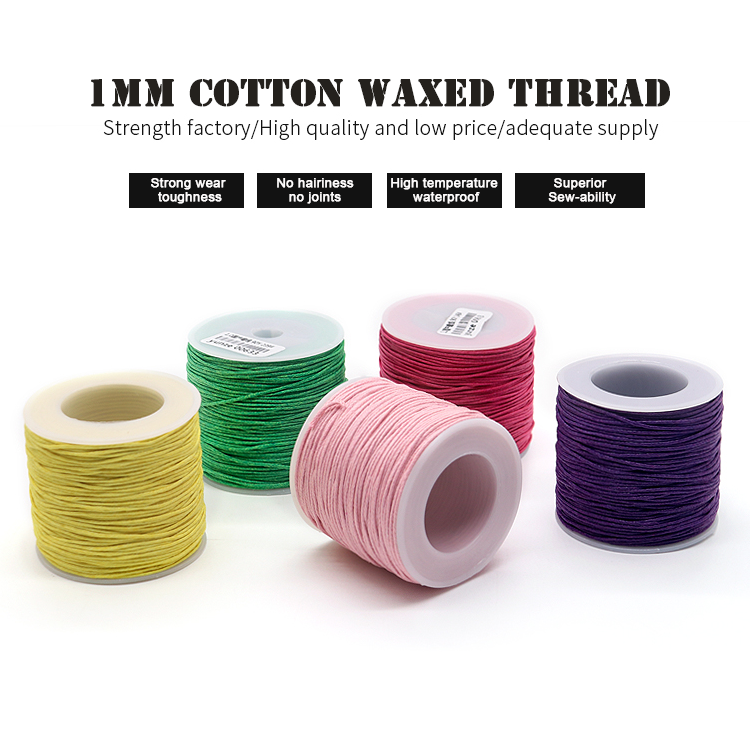 Customized Handmade Rope Bracelet Materials 1mm Braided Rope Rich in Colour Jade Thread
