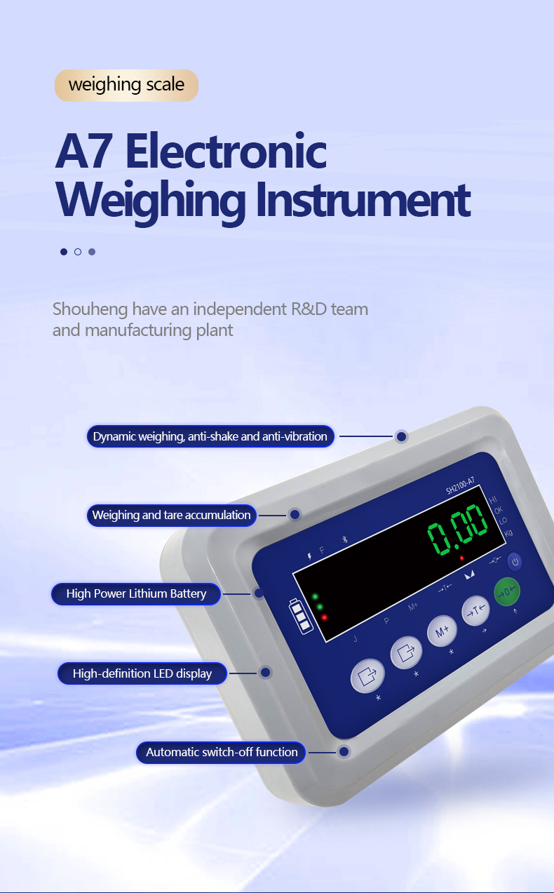 130mm*138mm*200mm SOHE A7 Meter Weighing Indicator Sensor Display Instrument with 1