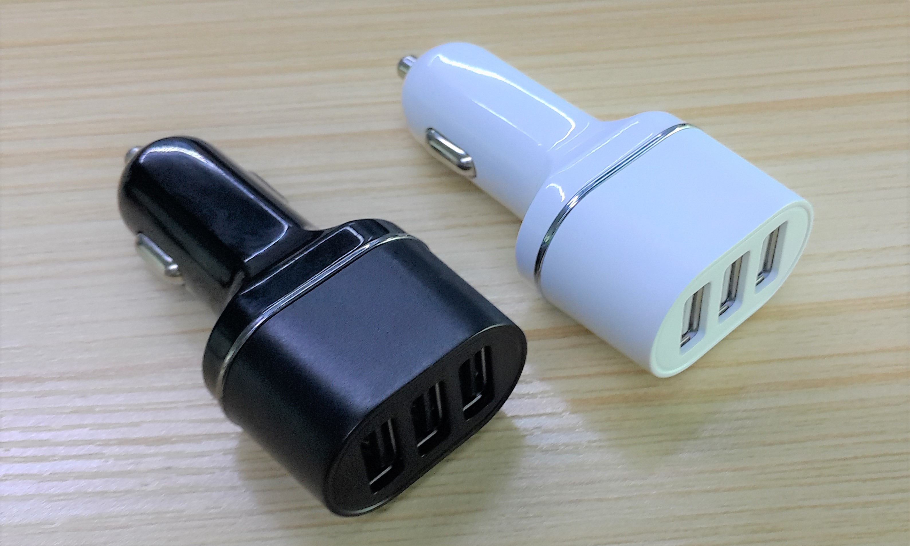 Universal 3 Way USB Car Charger , Rapid USB Car Charger For Samsung Galaxy