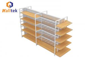  Steel Frame And Wood Light Duty Retail Shop Display Stands Manufactures