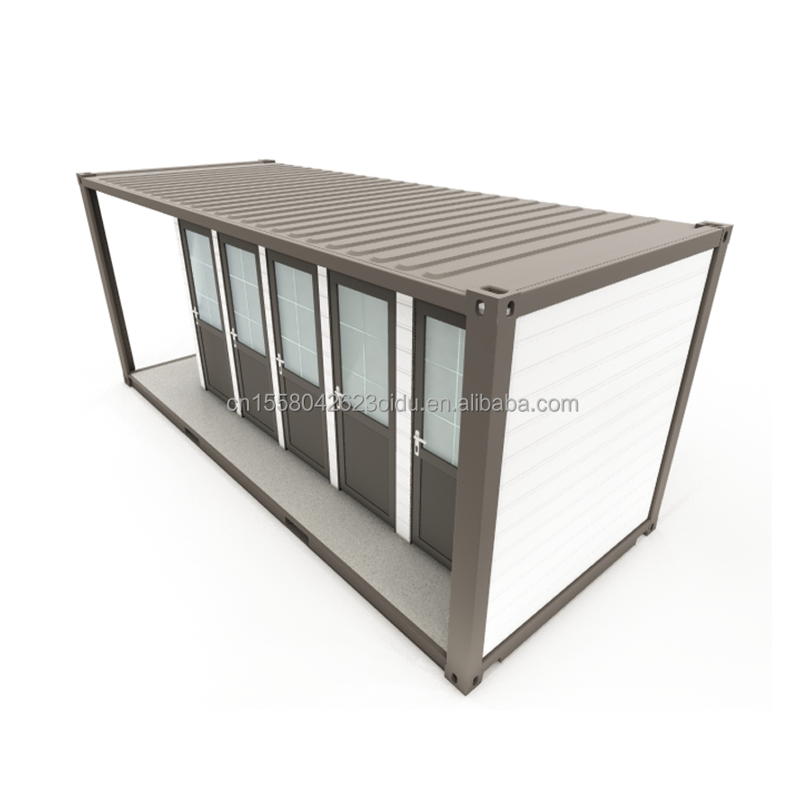 Modern Design Style Customized Color Wooden Prefabricated Container House Steel Sandwich Panel Hotel Toilets for Outdoor