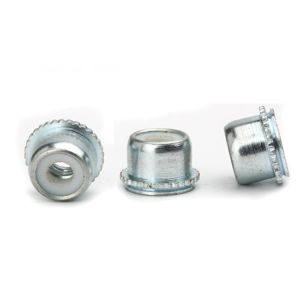 Higher Head Self Clinching M8 Nyloc Nut ZINC PLATED