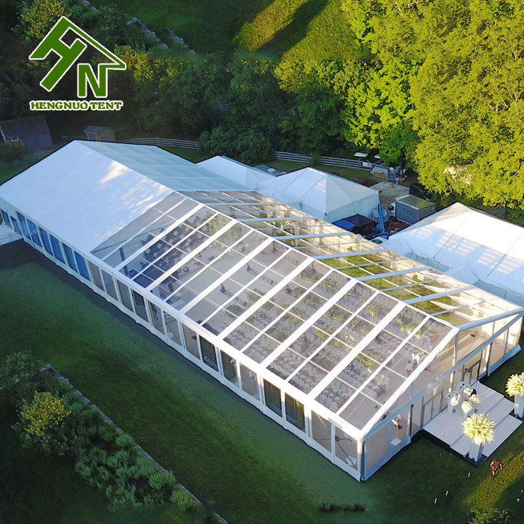 Aluminum Frame Banquet Marquee Luxury Party Tent 20m Wide Span