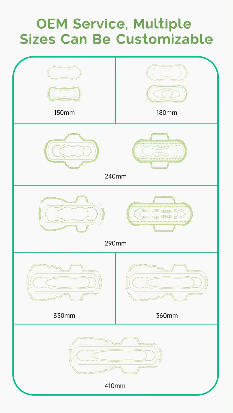 Women disposable sanitary napkin OEM manufacturer China and regular sanitary napkin and cotton sanitary napkin