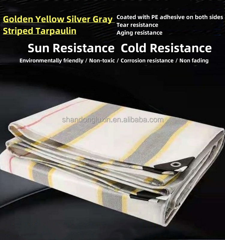 Waterproof Heavy Duty PE Tarpaulin Stripes for Outdoor-Tent Dustproof Sun Resistant