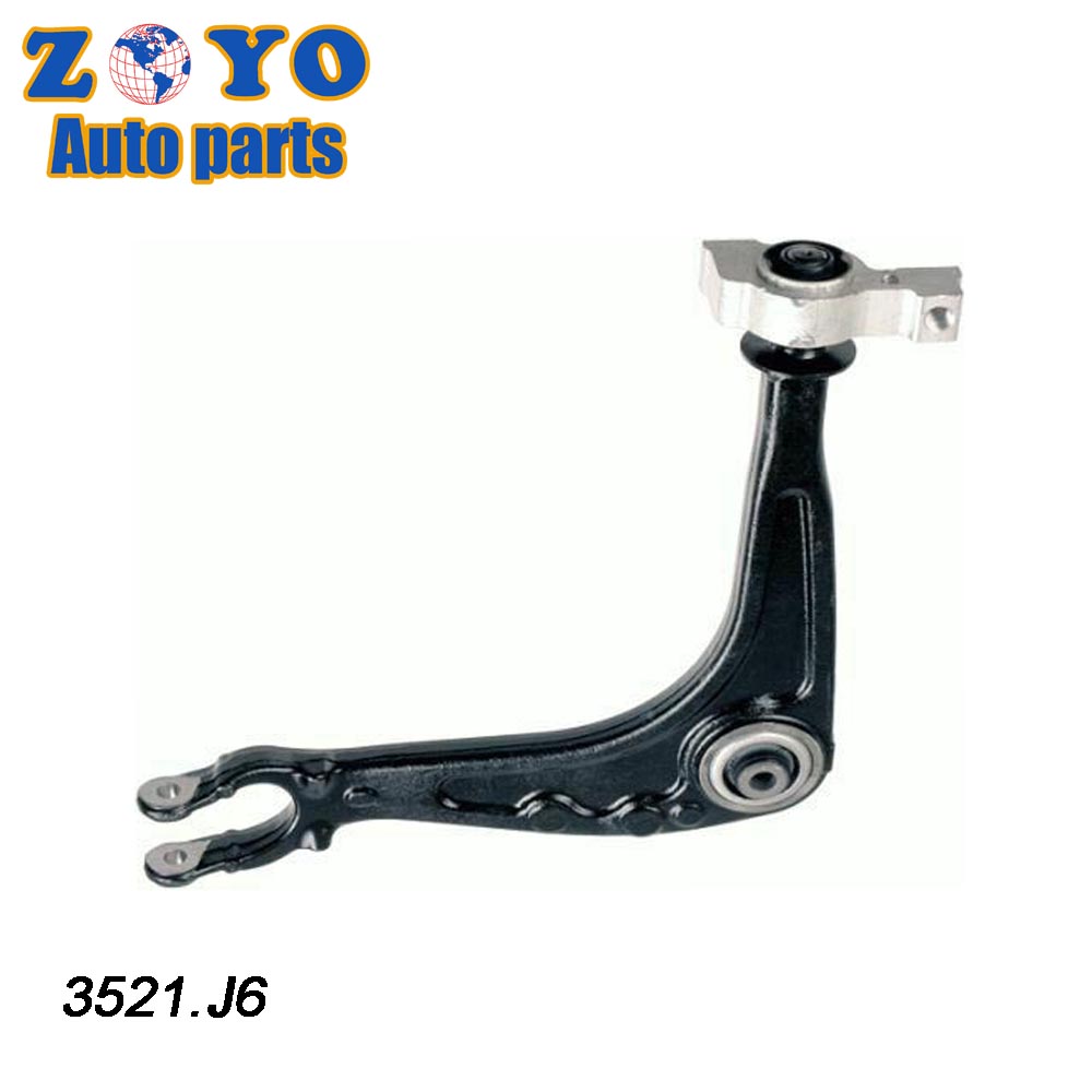 OE NO. 3521.J6 E-Coating Lower Control Arm for PEUGEOT 407 2004 Suspension Parts