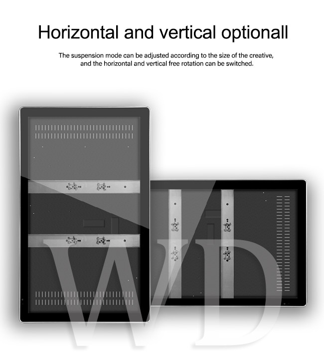 Black 18.5 Inch 16:9 Digital Signage Enclosure For LCD Screen