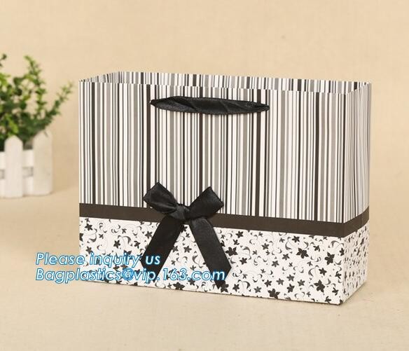 Luxury Paper Gift Carrier Shopping Bag Party Bag with Handles,printed paper carrier bag for apparel shopping bag, bageas