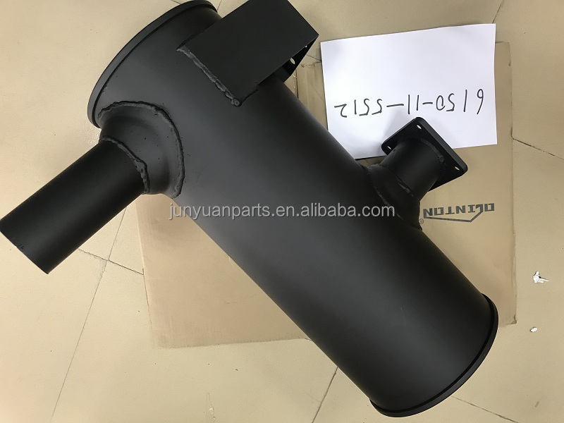 OEM Bulldozer Spare Parts Exhaust Muffler 6150-11-5512 For 6D125 D70 Excavator