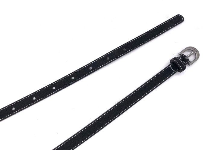 Women's Fashion Suede Leather Belts Solid Color Pin Buckle Simple Waist