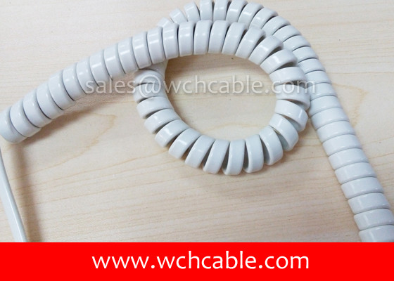 UL Spiral Cable, AWM Style UL21297 22AWG 6C FT2 105°C 600V, PVC / TPE