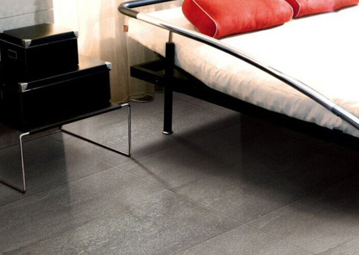Living Room Floor Modern Porcelain Tile / Grey Stone Look Porcelain Tile