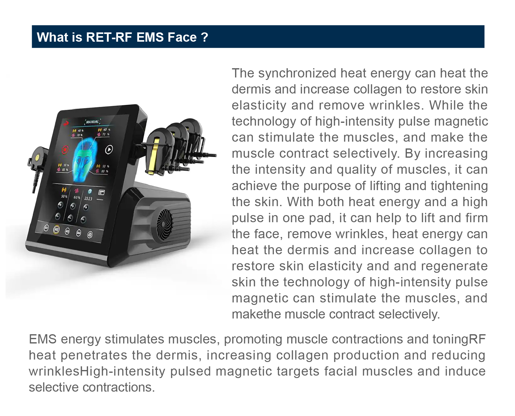 EMS Technology V-face Wrinkle Removal Anti Aging Machine for Portable Facial Firming