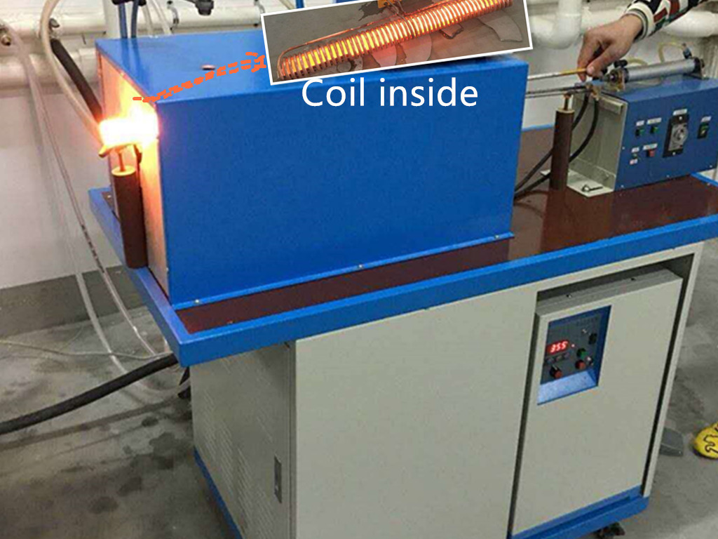 45KW Induction Forging Machine 1-20Khz Induction Forging Furnace For Brass Bar Plate