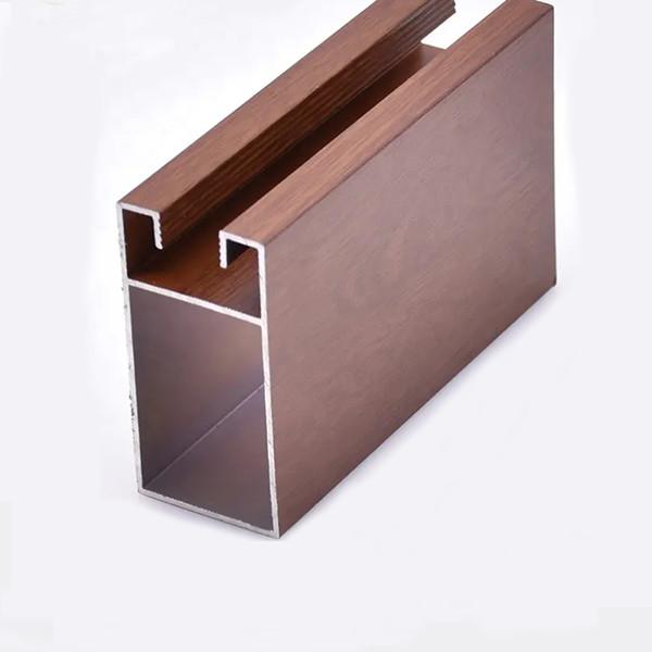 Customized Cabinet Door Aluminum Alloy Frame Profile Anodizing Powder Coating