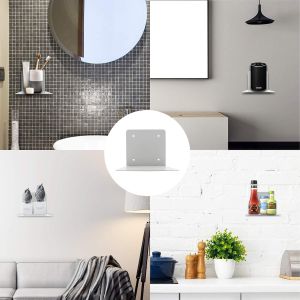 Single-side Bracket Wall Shelf Set of 4 for Nursery Floating Book Storage