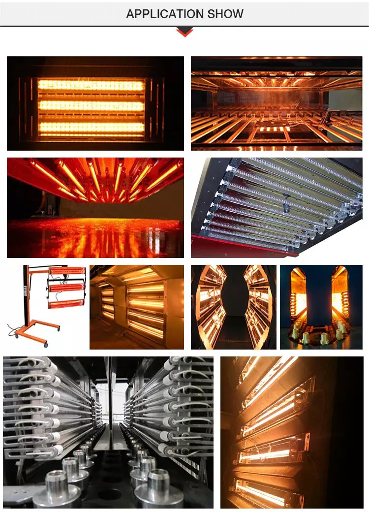 220V 370W Infrared Heating Element Tube , Halogen Lamp Sauna Heater Parts