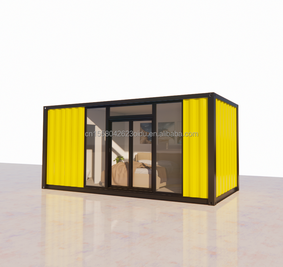 Prefabricated Houses Villas Steel Structure Container House Luxurious Tiny House with Window Aluminum Alloy Windows