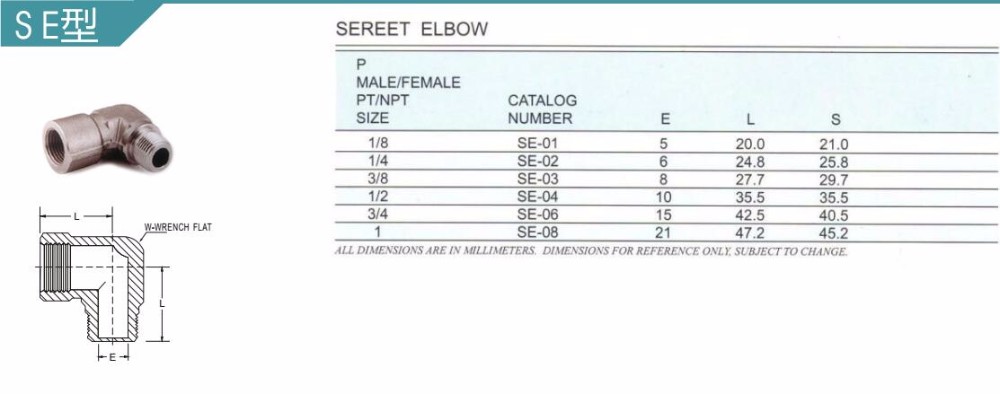 Stainless Steel 316 SS Tube Elbow Fitting